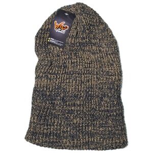 WILD WEAR Mens Acrylic Knit Beanie Hat One Size Fits‎ Most Brown Black (AB)